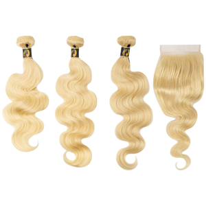 613 Body Wave 3 Bundle Deal with Closure