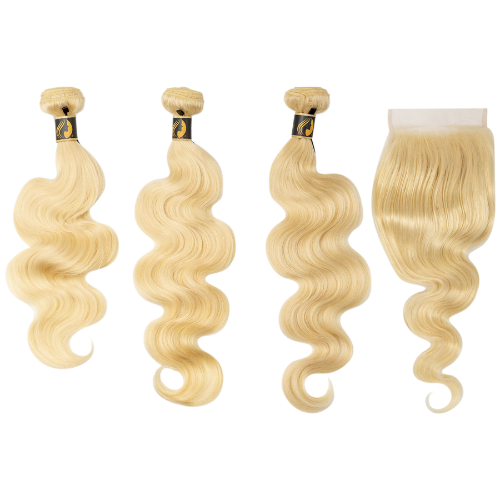 613 Body Wave Bundle Deal with Closure
