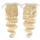 BLONDE CLOSURE BODY WAVE 5 X 5