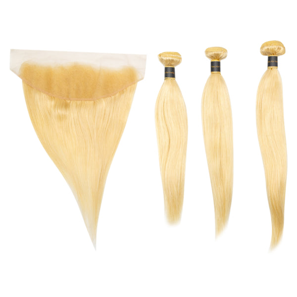 613 Straight 3 Bundle Deal with Frontal